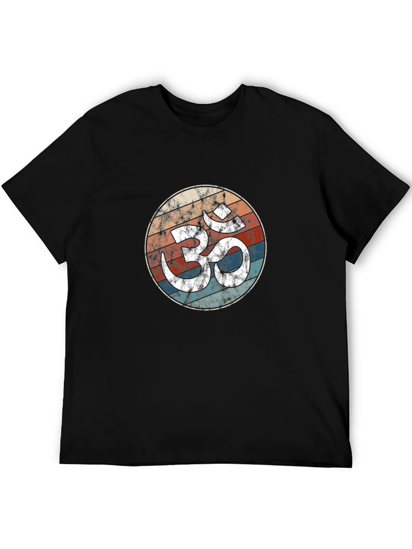 Retro Om Symbol T-Shirt - Yoga Meditation Tee