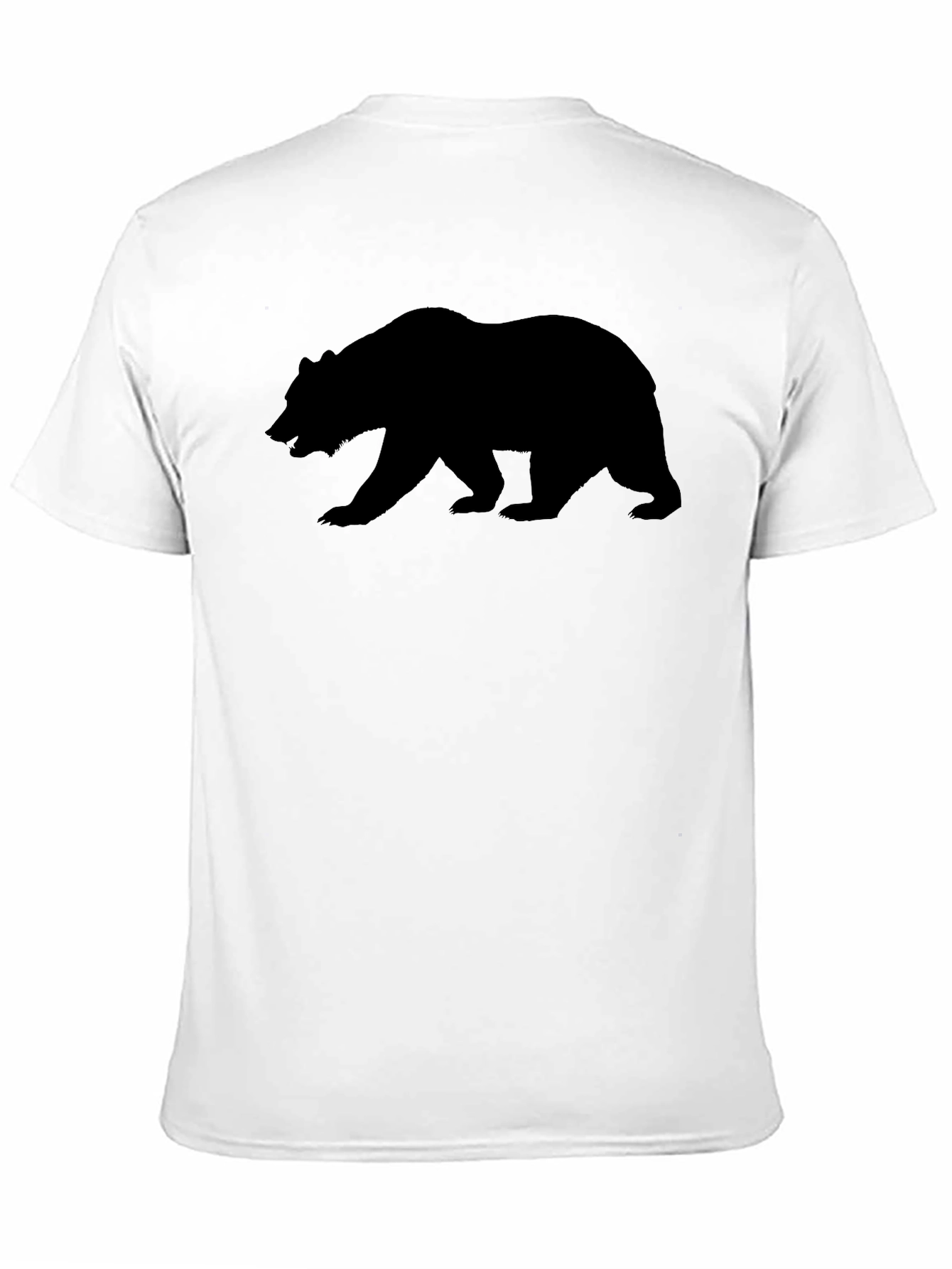 Bear Silhouette Black T-Shirt
