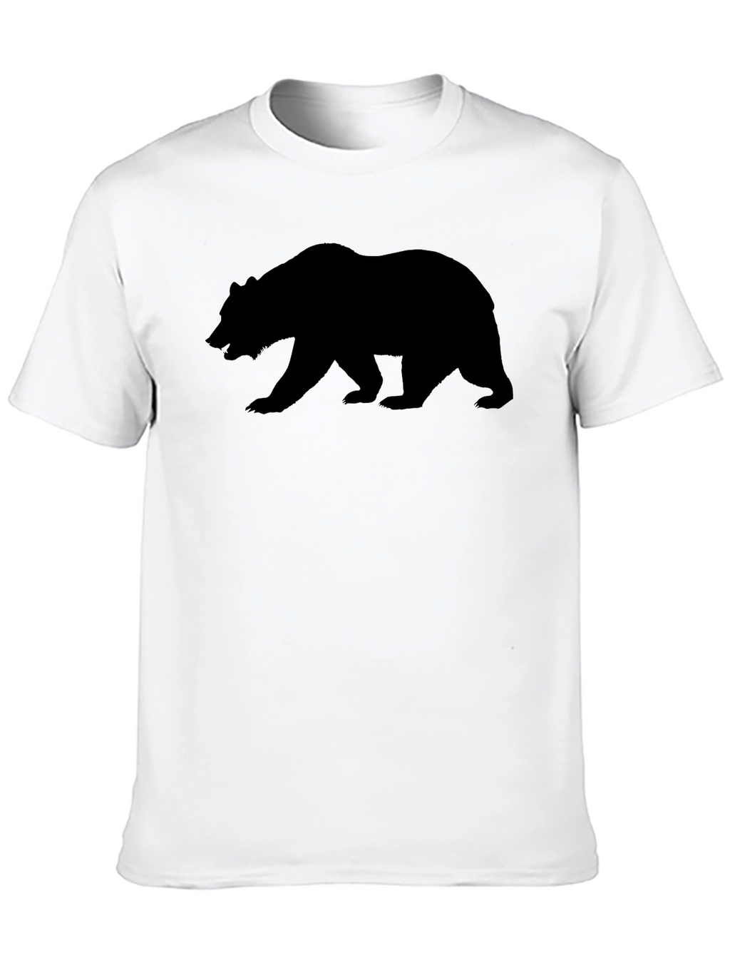 Bear Silhouette Black T-Shirt