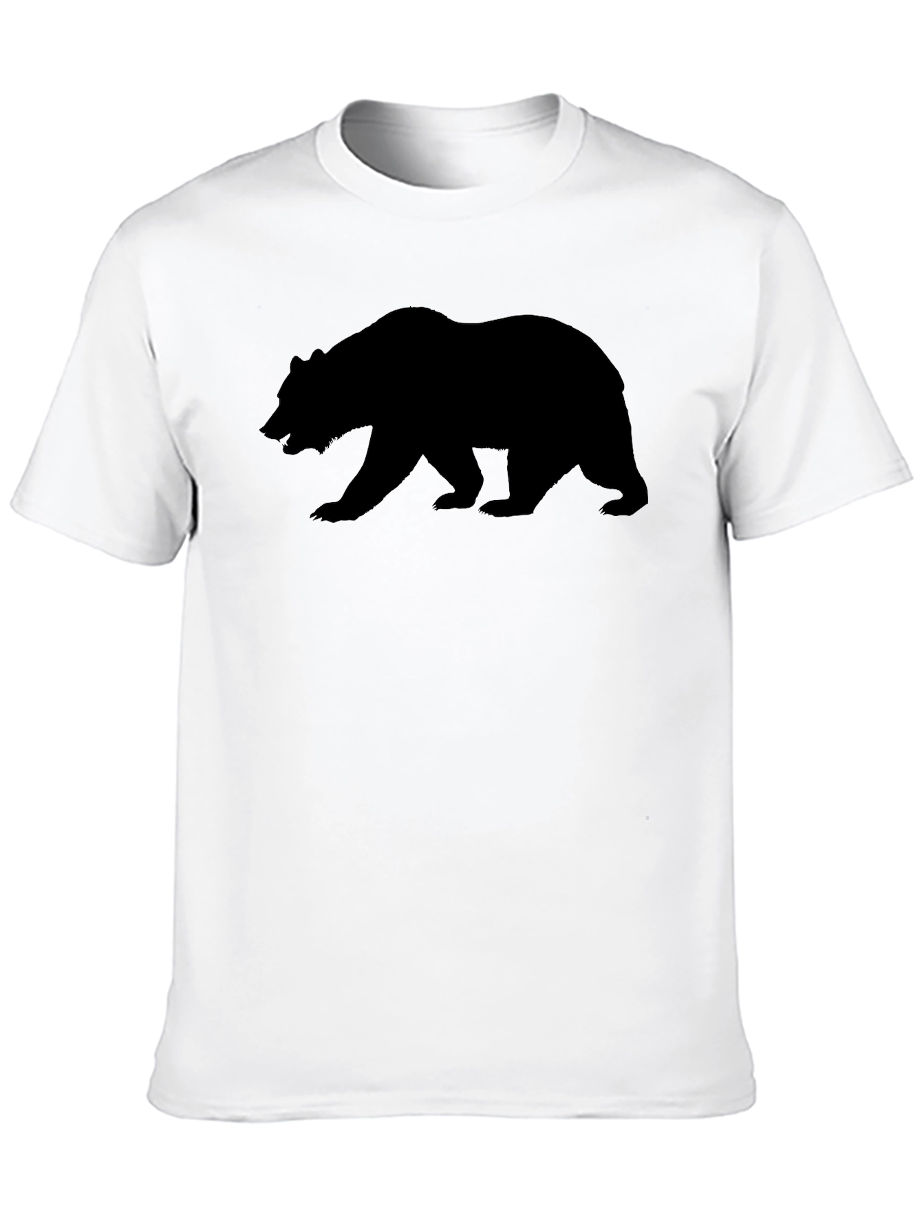 Bear Silhouette Black T-Shirt