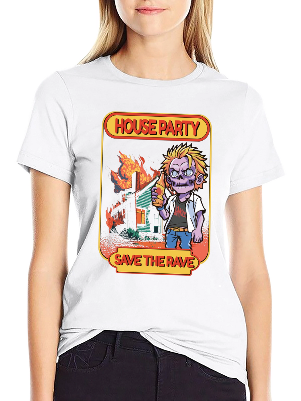 House Party Save the Rave Graphic T-Shirt