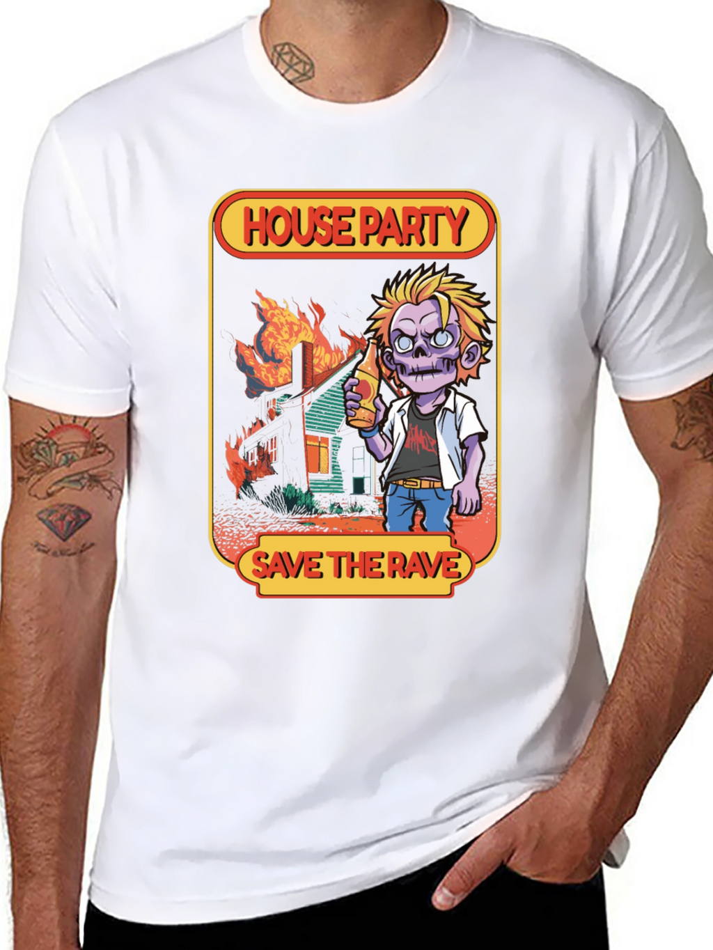 House Party Save the Rave Graphic T-Shirt