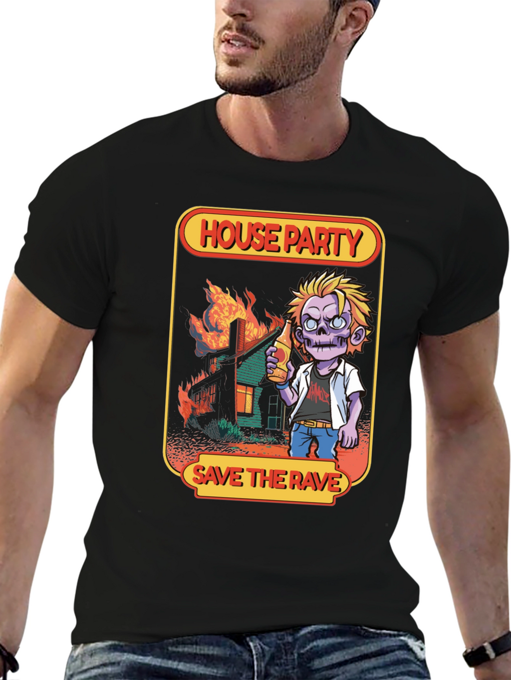 House Party Save the Rave Graphic T-Shirt