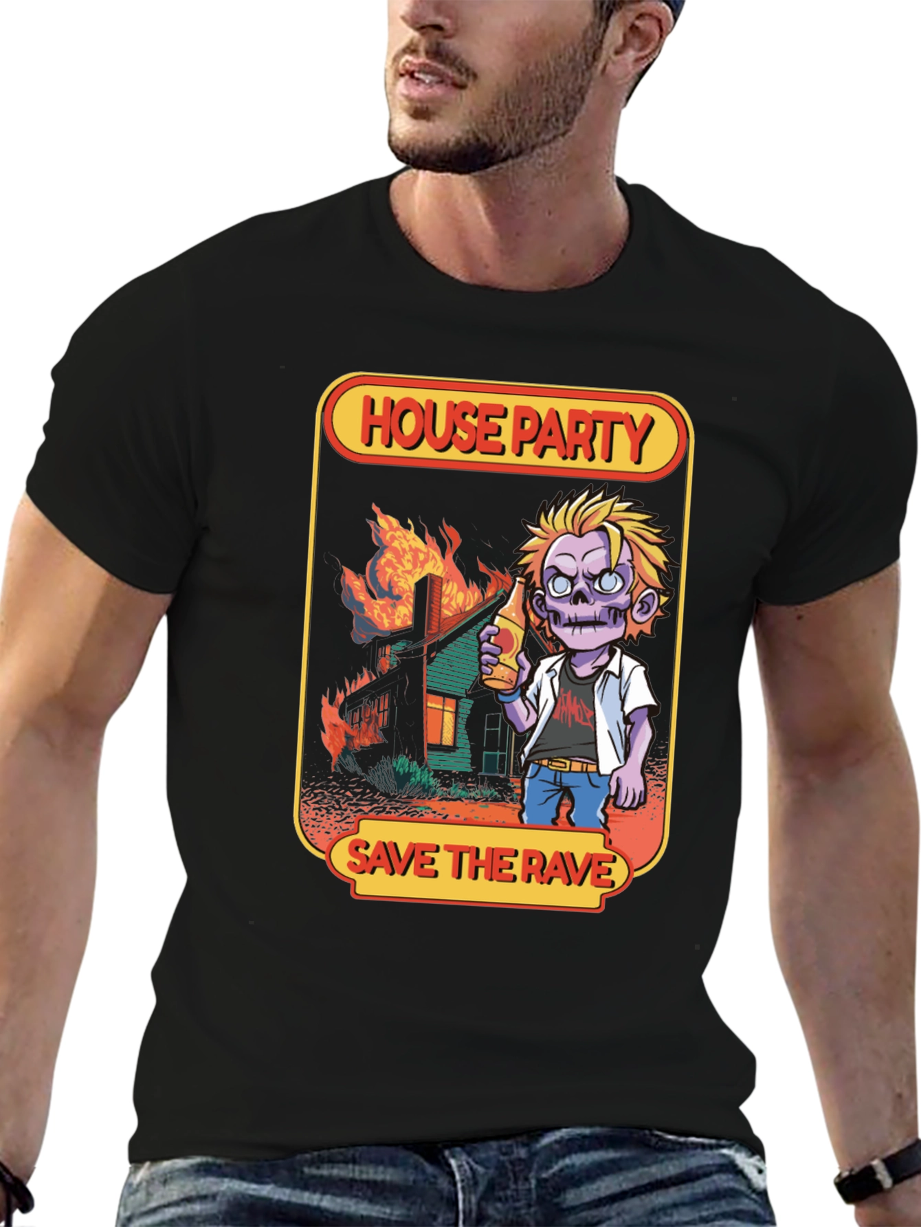 House Party Save the Rave Graphic T-Shirt