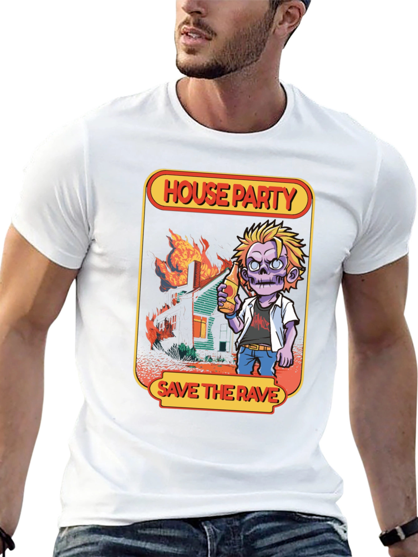 House Party Save the Rave Graphic T-Shirt