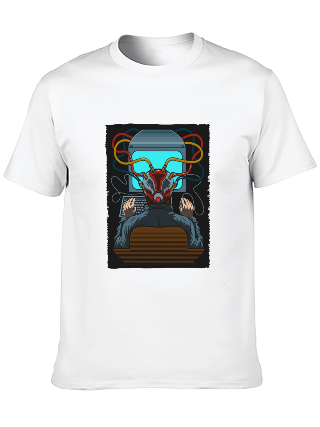 Hacker Graphic T-Shirt - Cyberpunk Style Tee