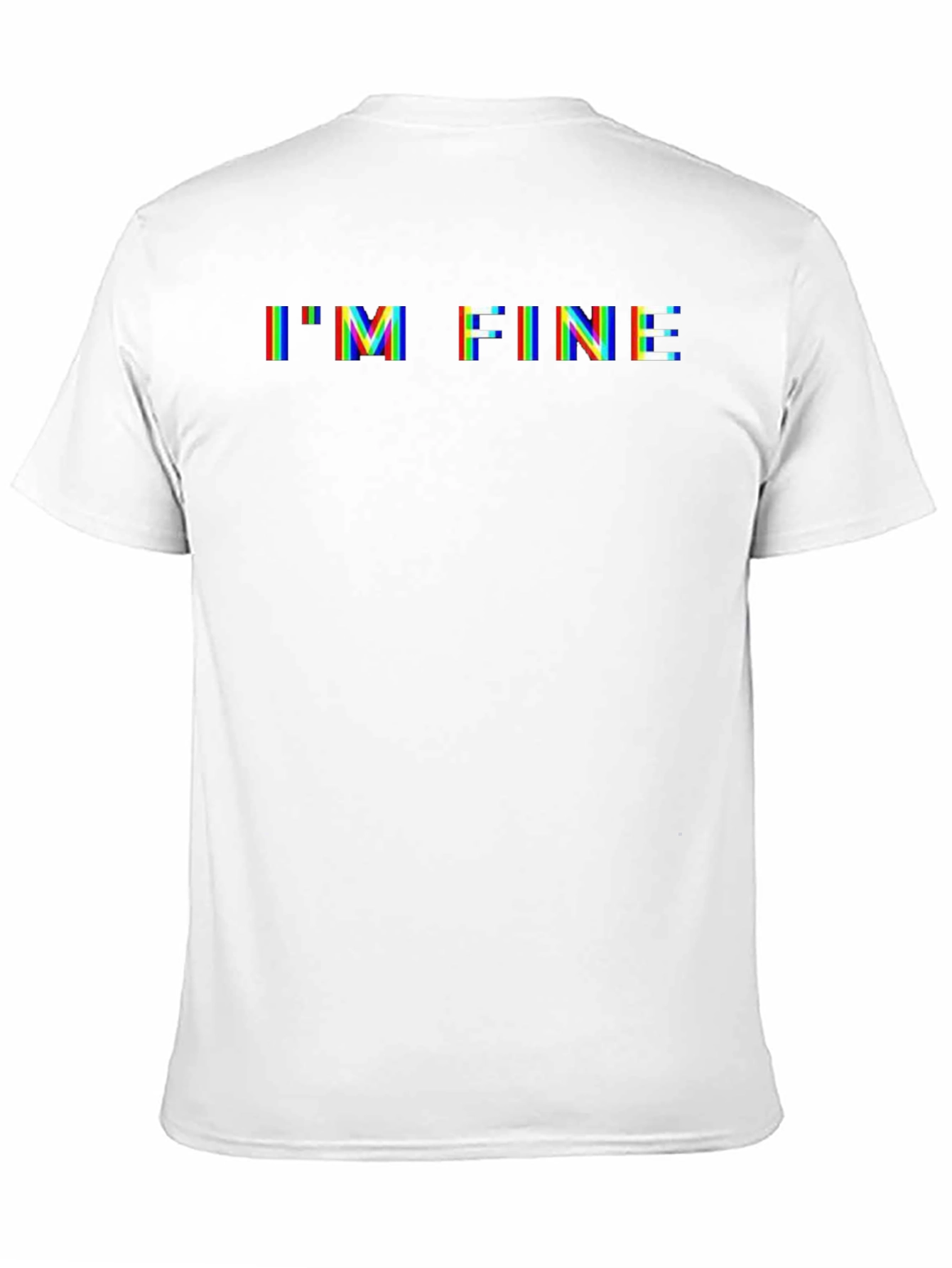 Im Fine Glitch Graphic Tee - Funny Sarcastic T-Shirt