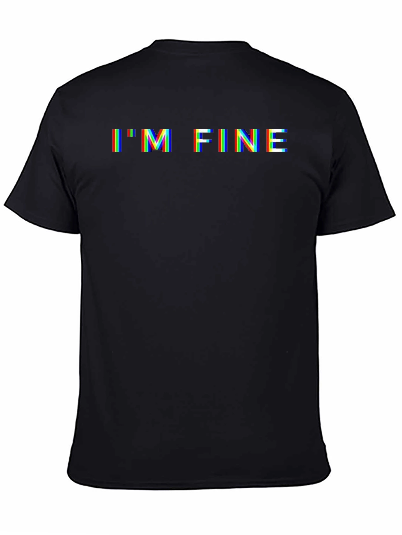 Im Fine Glitch Graphic Tee - Funny Sarcastic T-Shirt