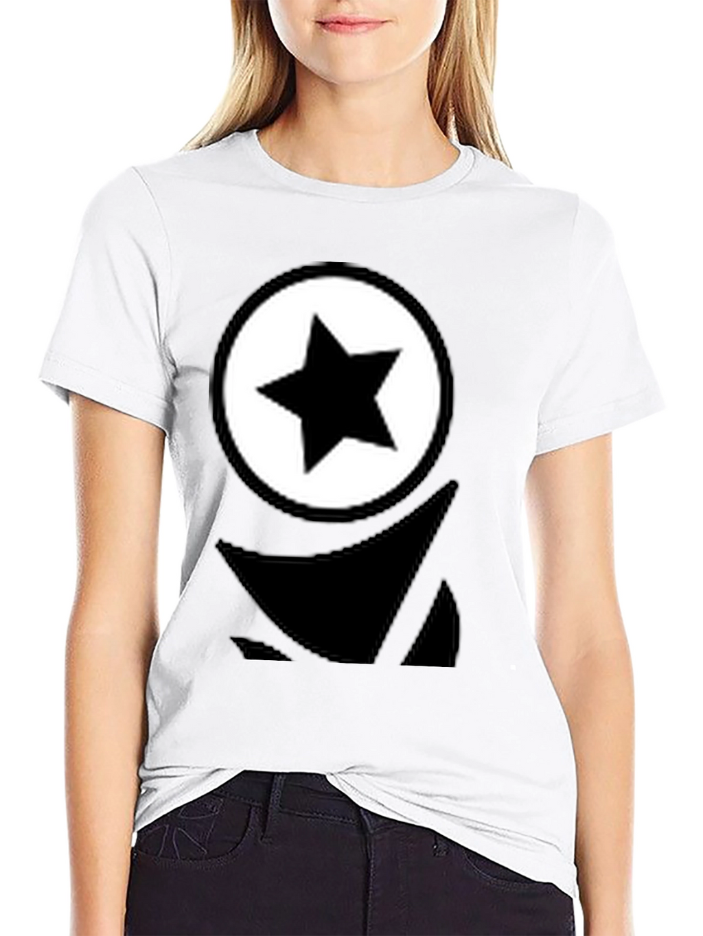 Star Logo Graphic Black T-Shirt