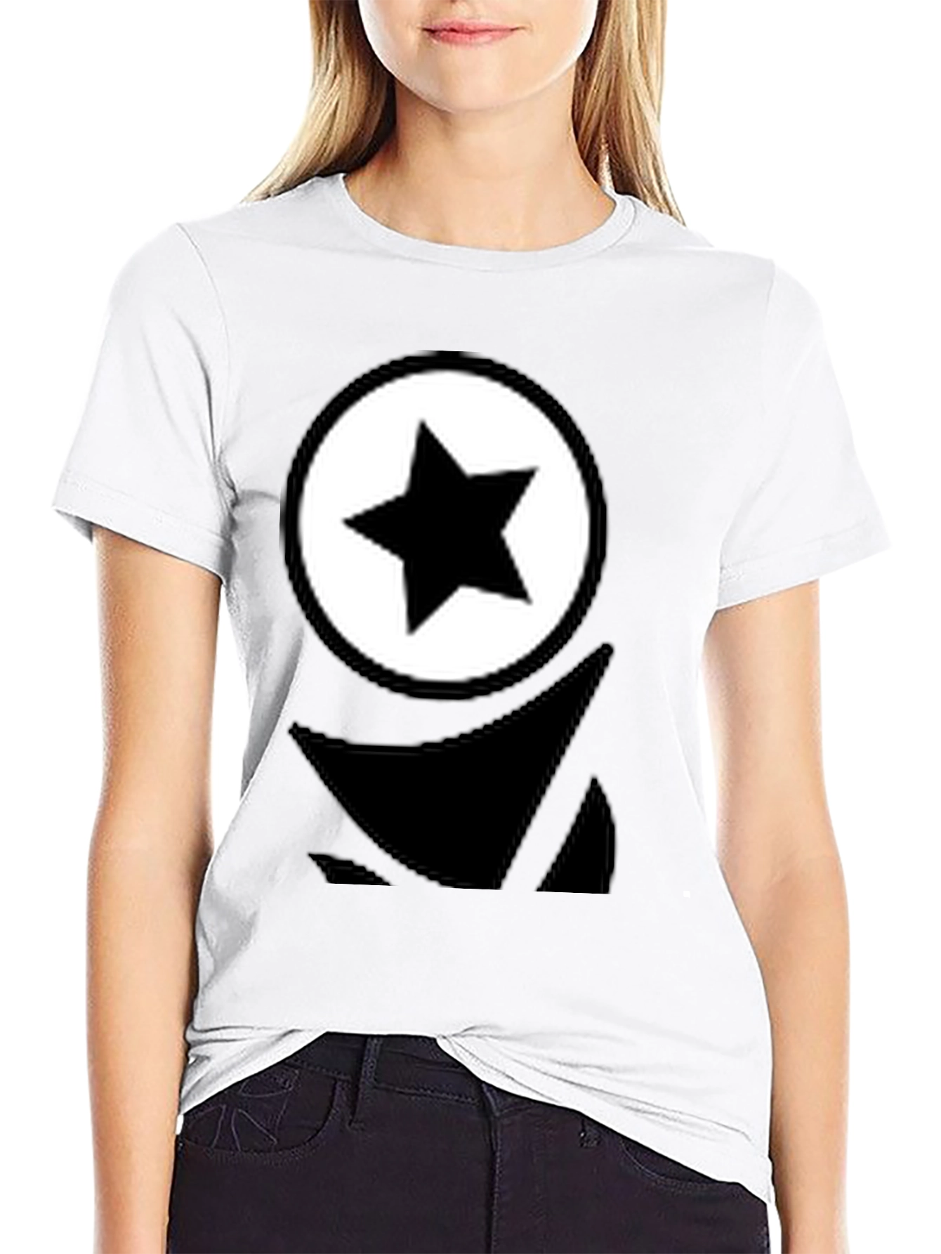 Star Logo Graphic Black T-Shirt