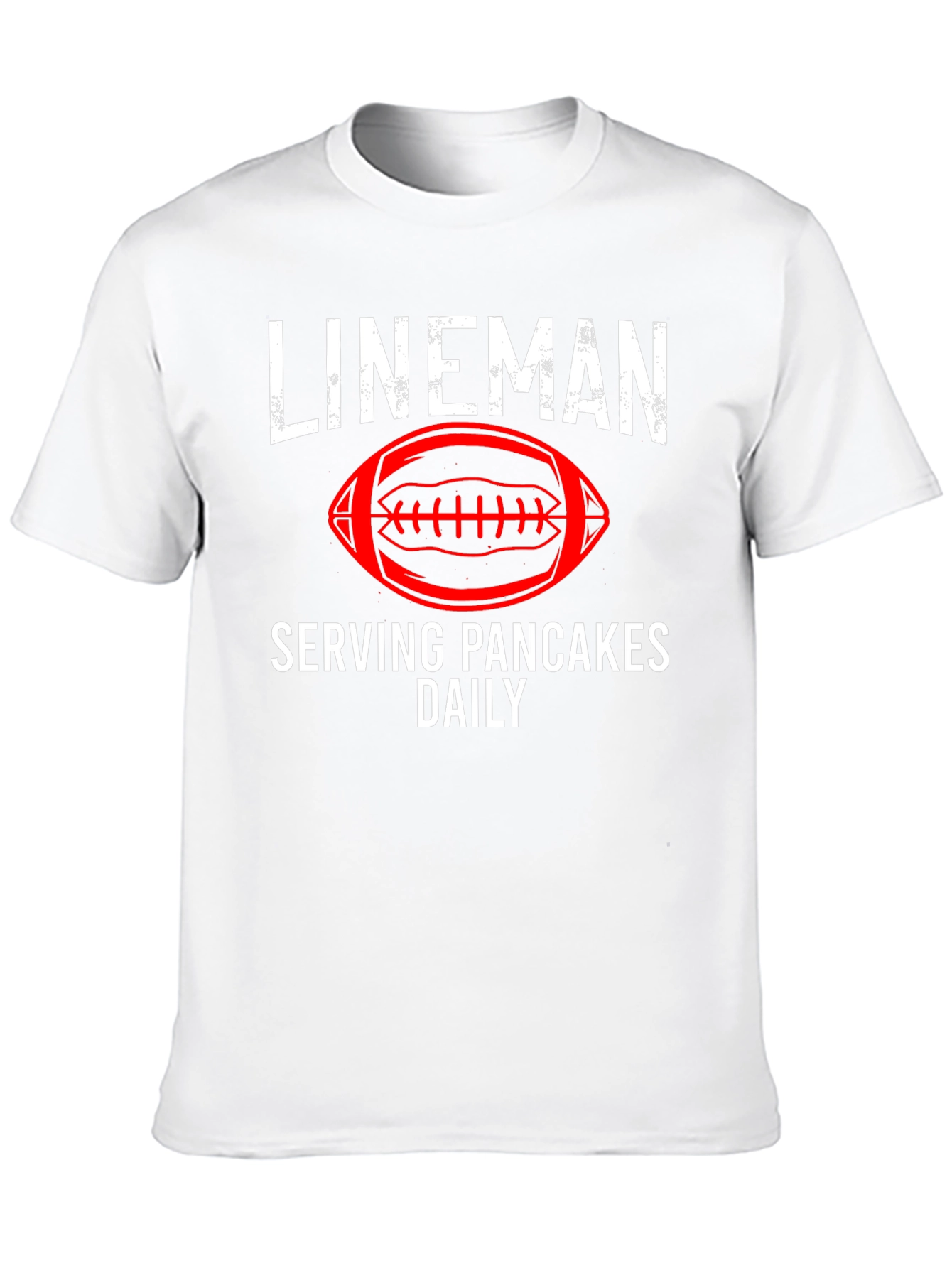 Lineman Serving Pancakes Football T-Shirt