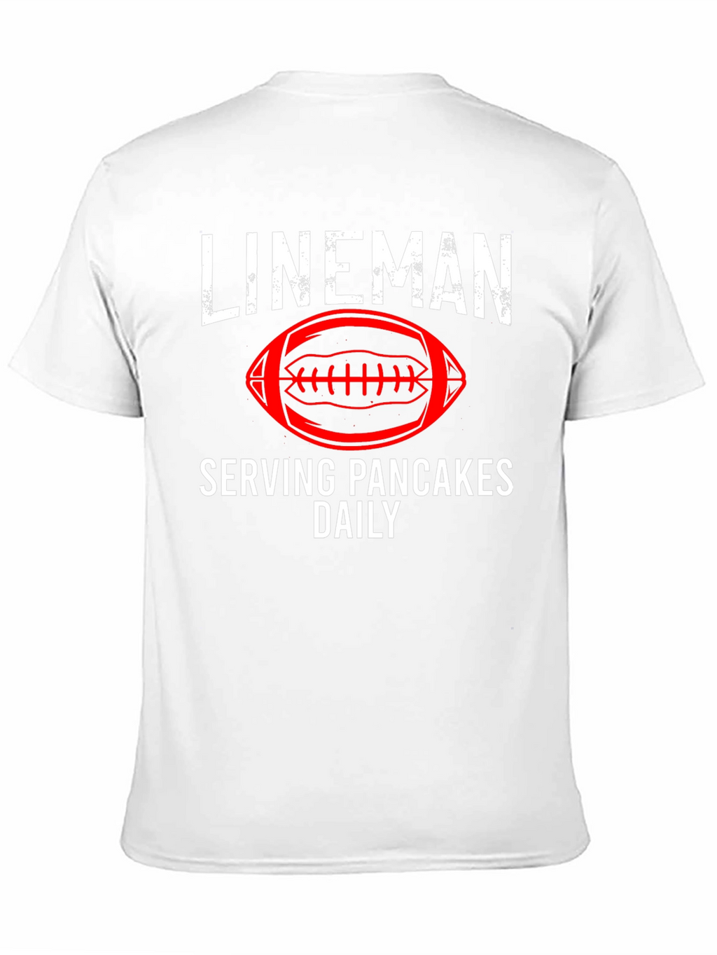 Lineman Serving Pancakes Football T-Shirt