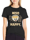 Miso Happy Graphic T-Shirt - Foodie Tee