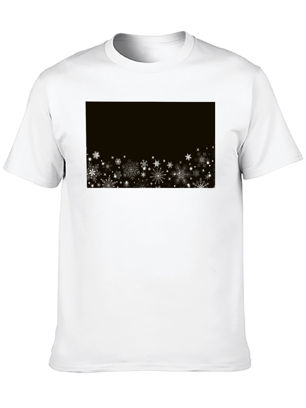 Snowflake Graphic Black T-Shirt