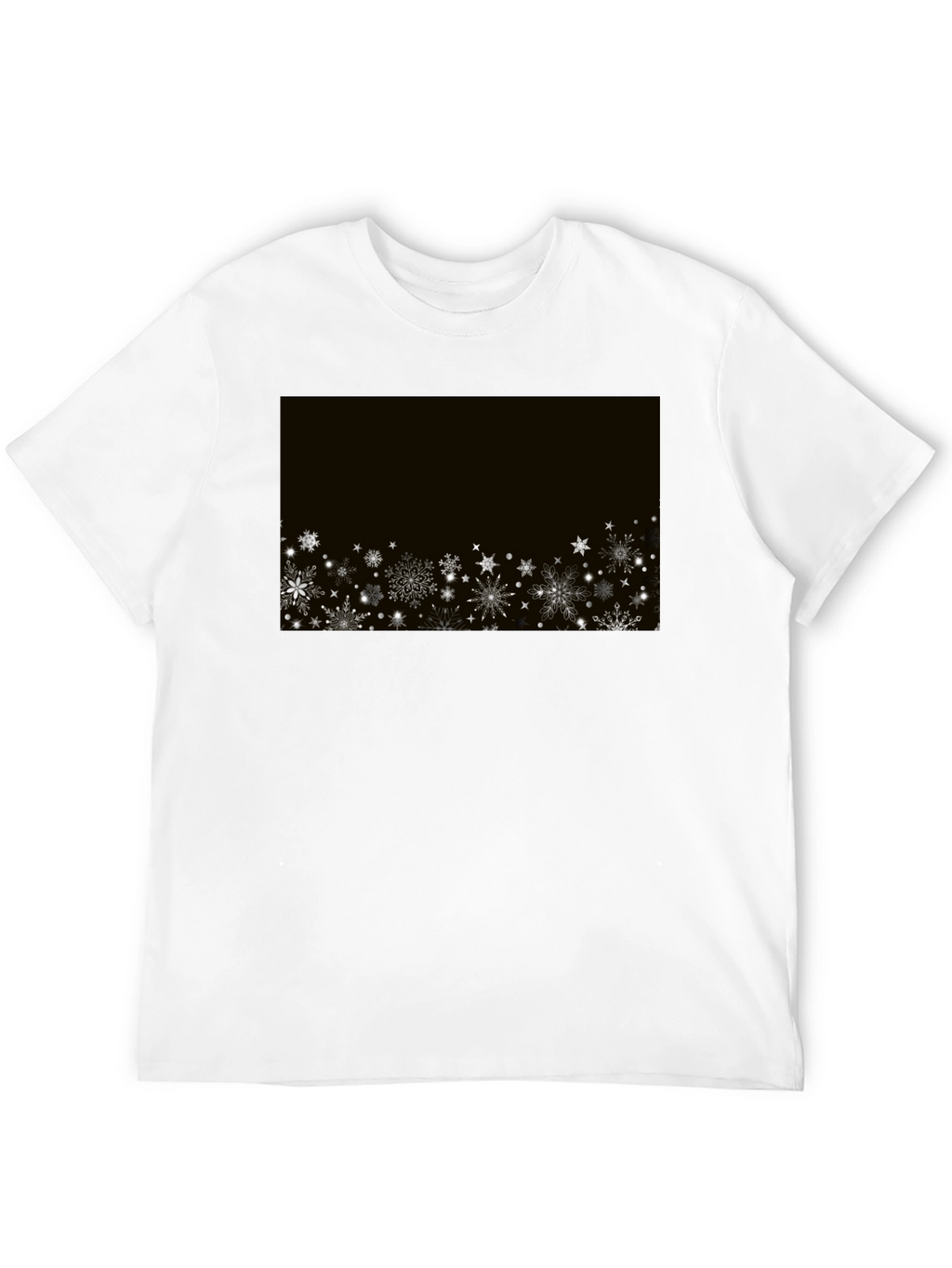 Snowflake Graphic Black T-Shirt