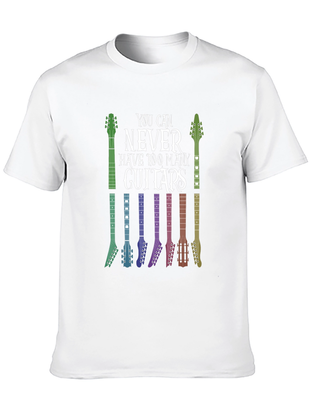 Guitar Lover T-Shirt: Never Too Many Guitars!
