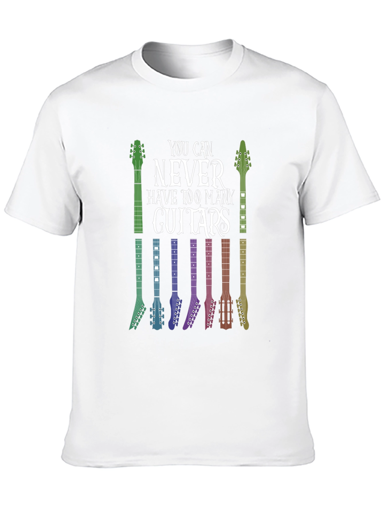 Guitar Lover T-Shirt: Never Too Many Guitars!