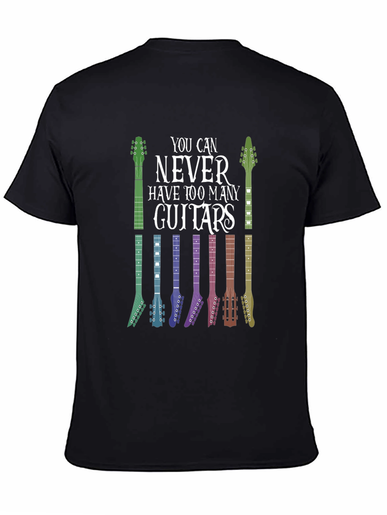 Guitar Lover T-Shirt: Never Too Many Guitars!
