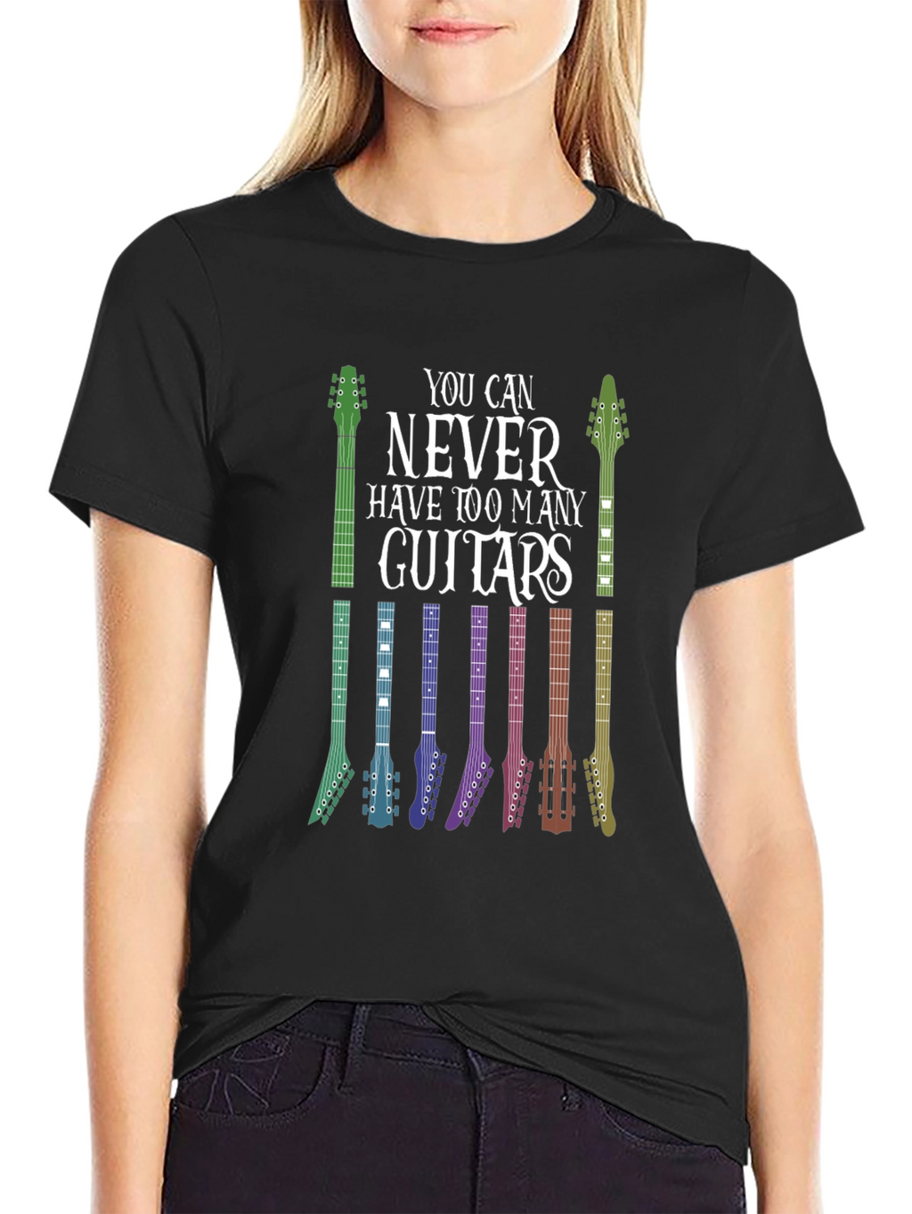 Guitar Lover T-Shirt: Never Too Many Guitars!