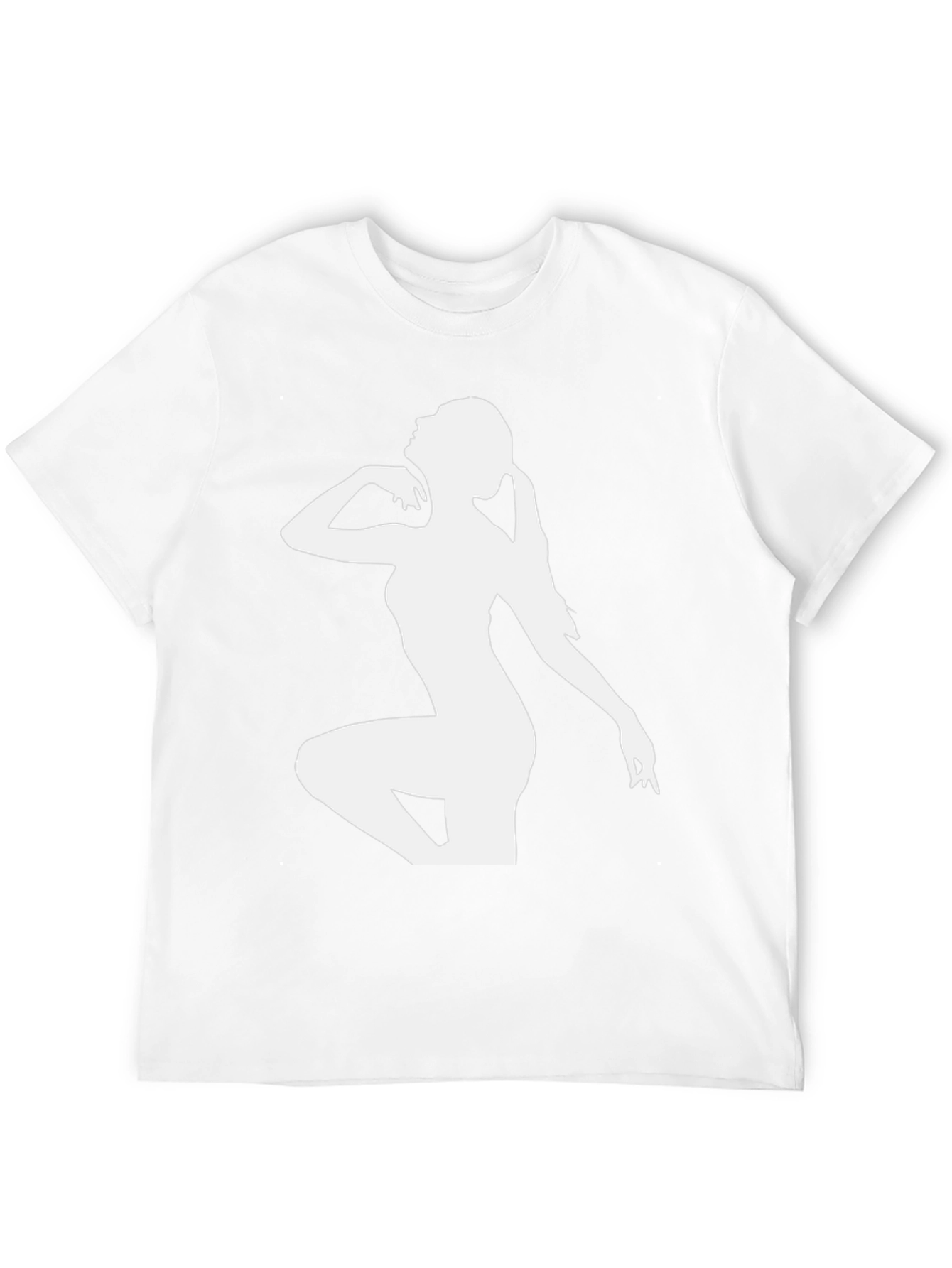 Silhouette Tee - Sleek Black Graphic T-Shirt