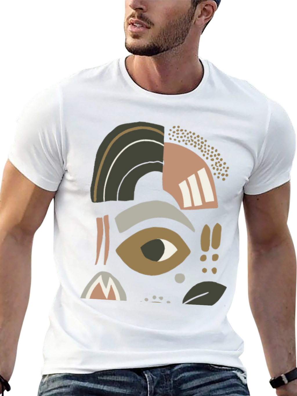 Abstract Graphic Print Tee - Casual Comfort