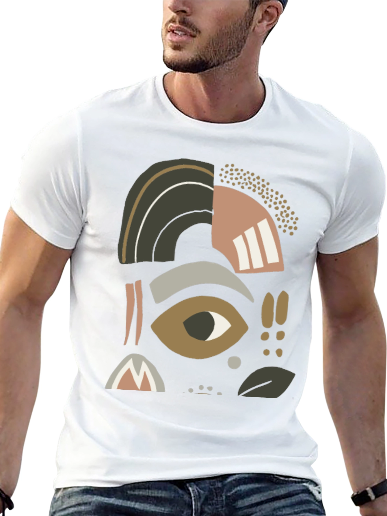 Abstract Graphic Print Tee - Casual Comfort
