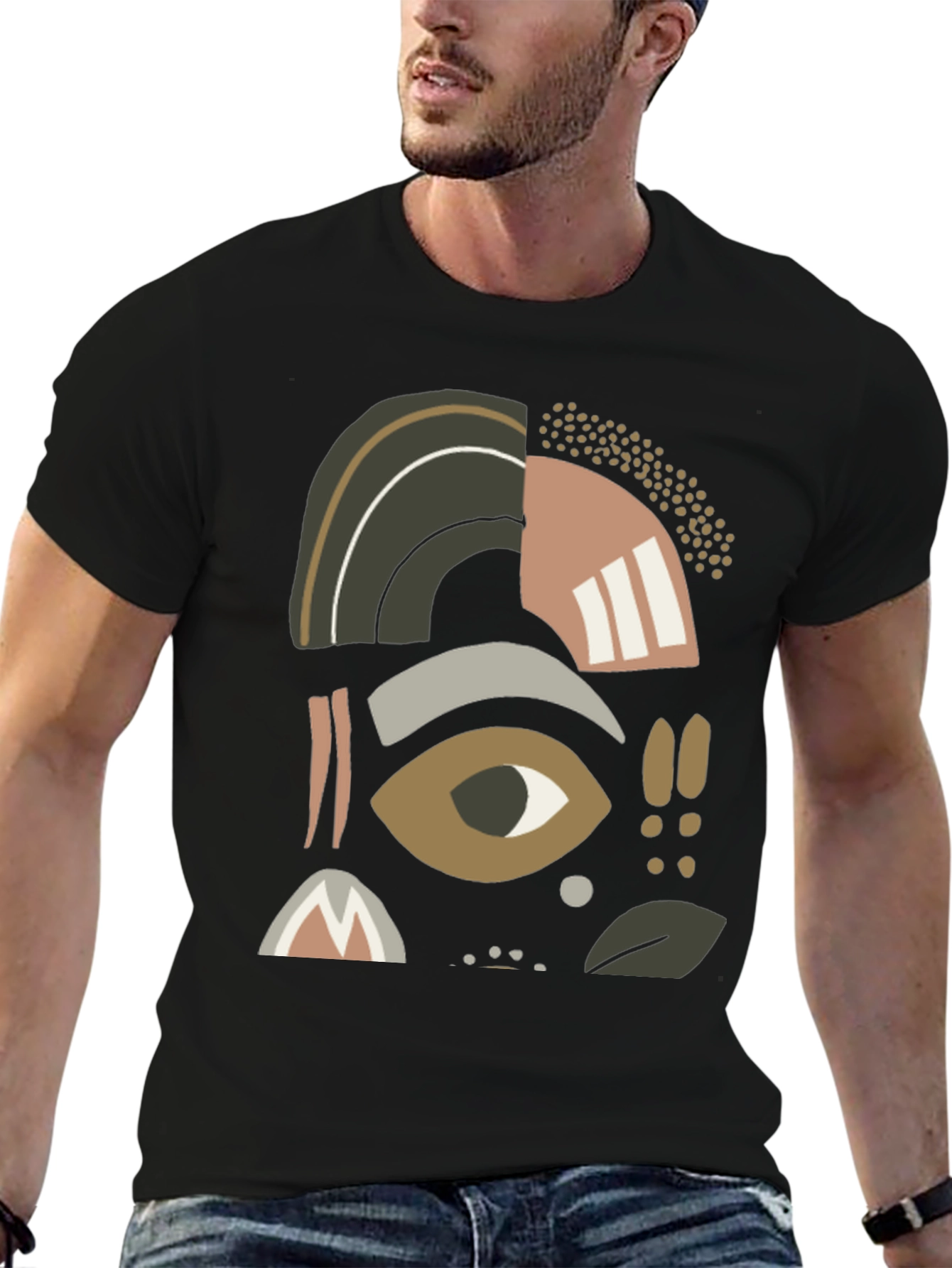 Abstract Graphic Print Tee - Casual Comfort