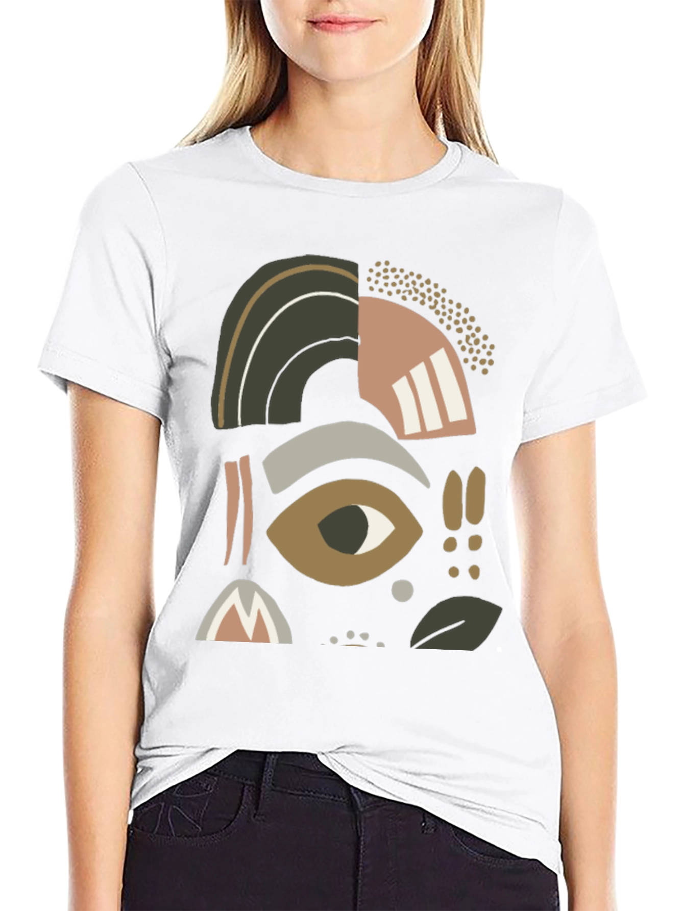 Abstract Graphic Print Tee - Casual Comfort