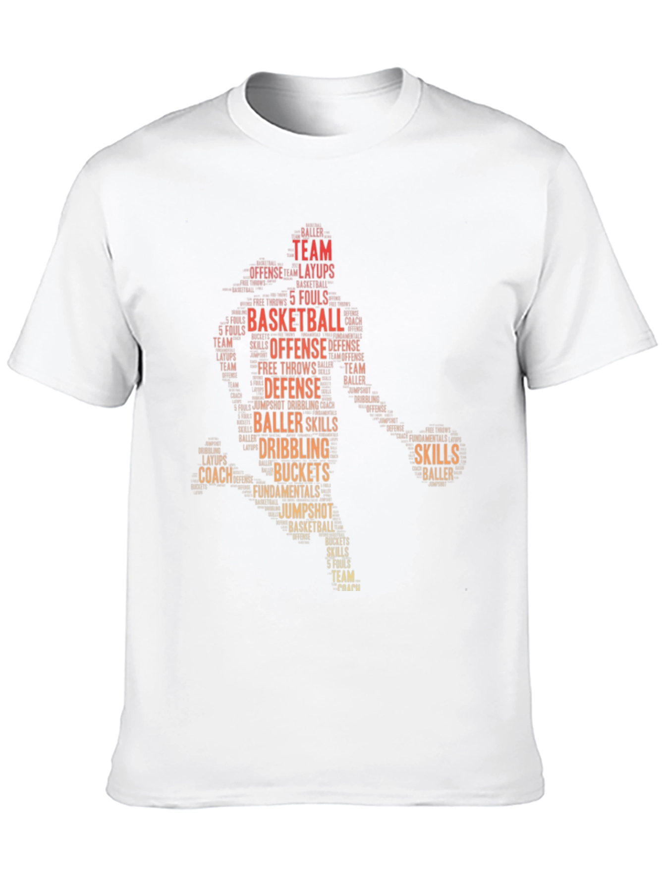 Basketball Word Art T-Shirt