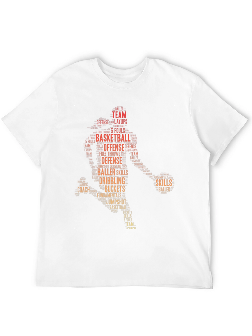 Basketball Word Art T-Shirt