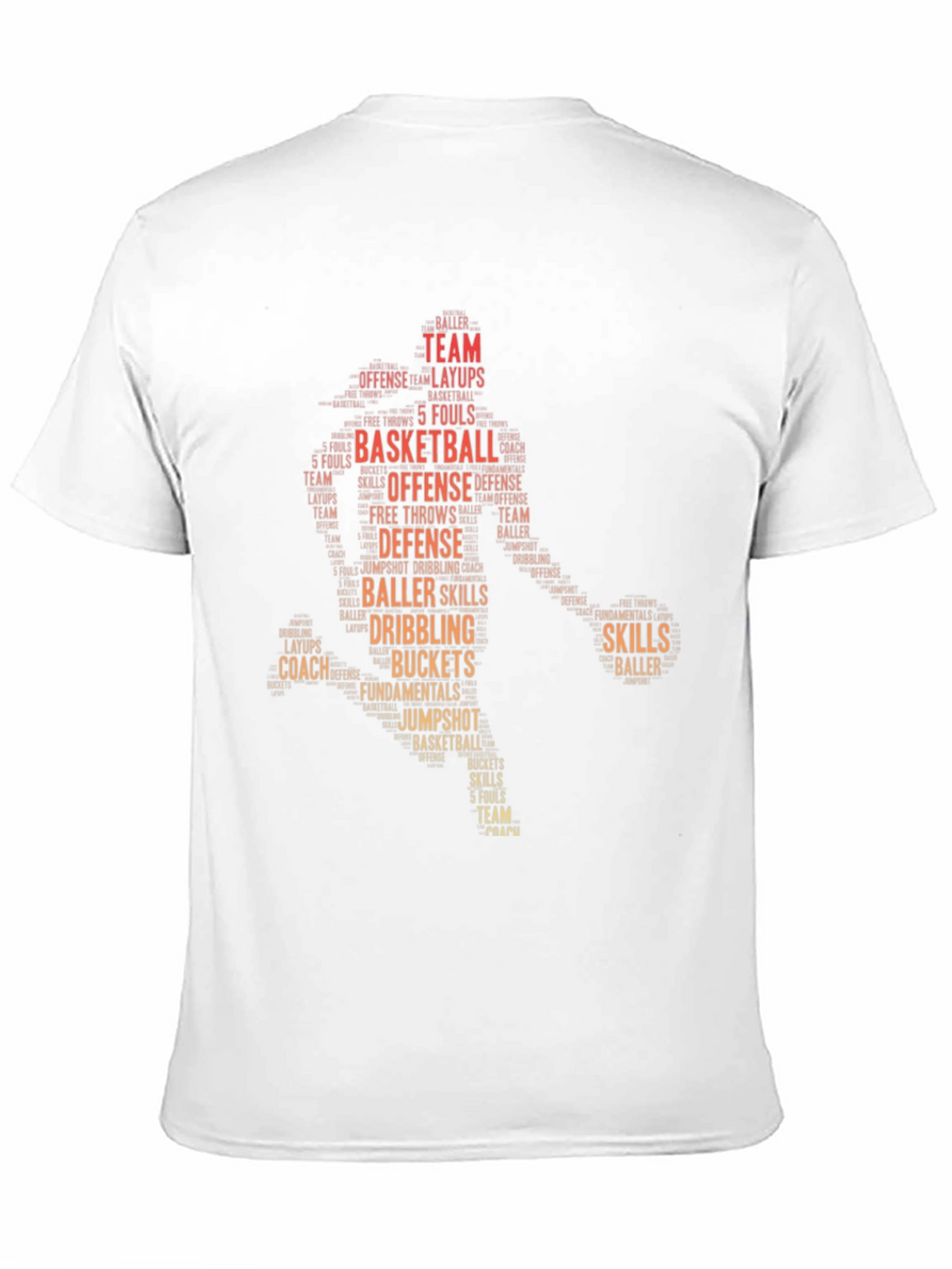 Basketball Word Art T-Shirt