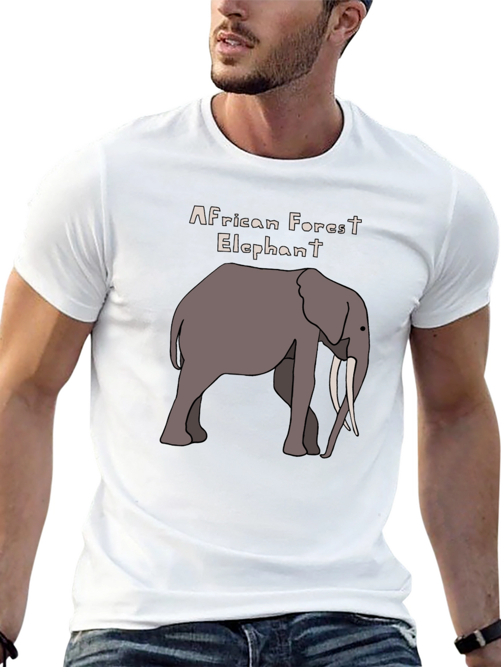 African Forest Elephant Graphic T-Shirt