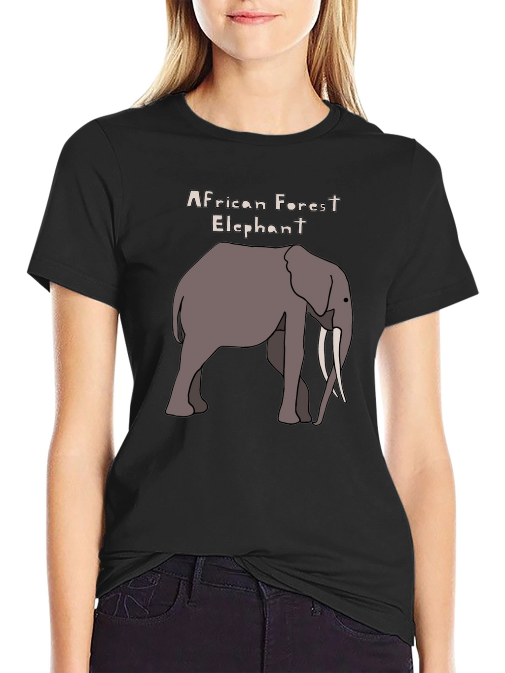African Forest Elephant Graphic T-Shirt