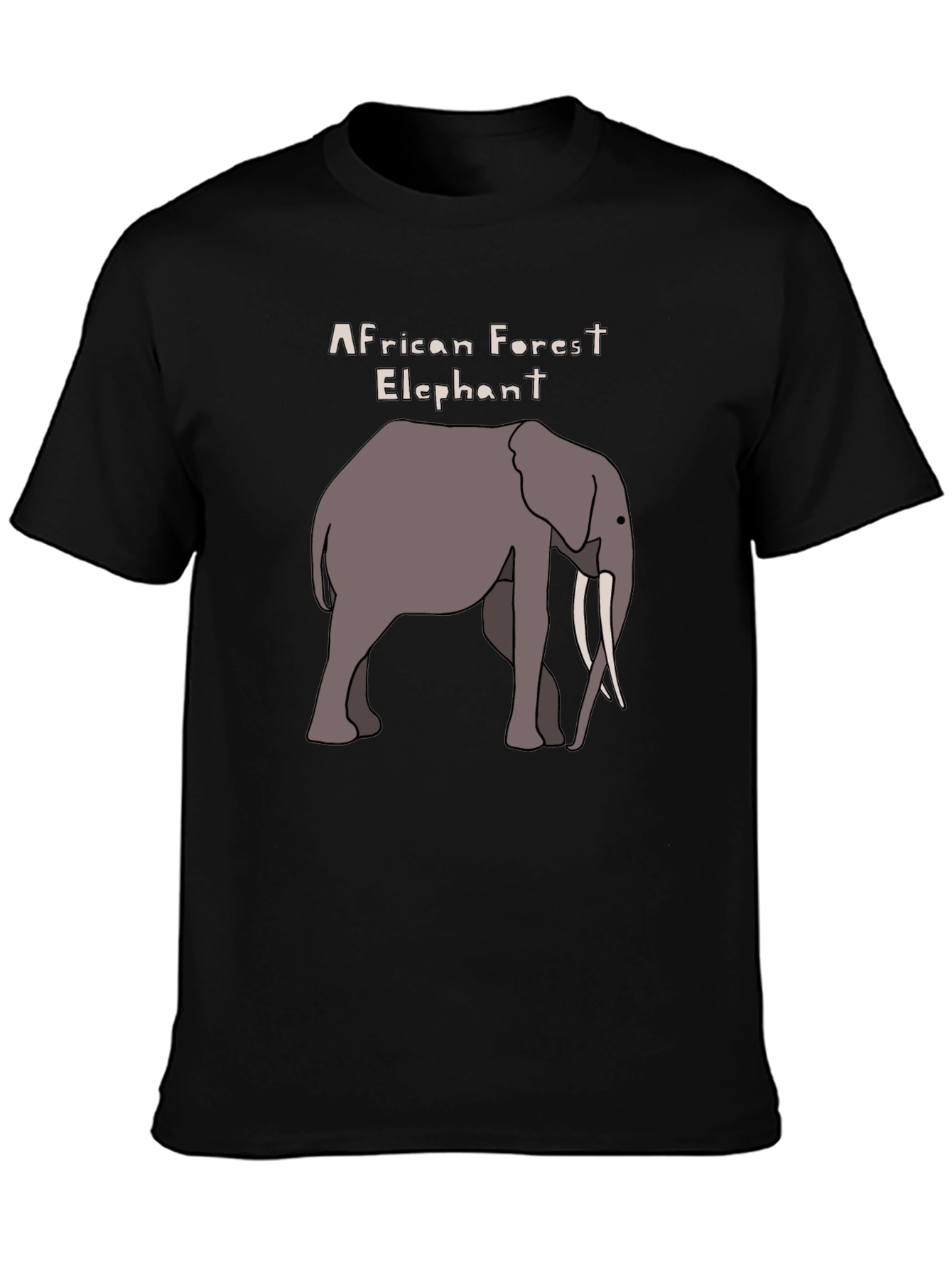 African Forest Elephant Graphic T-Shirt