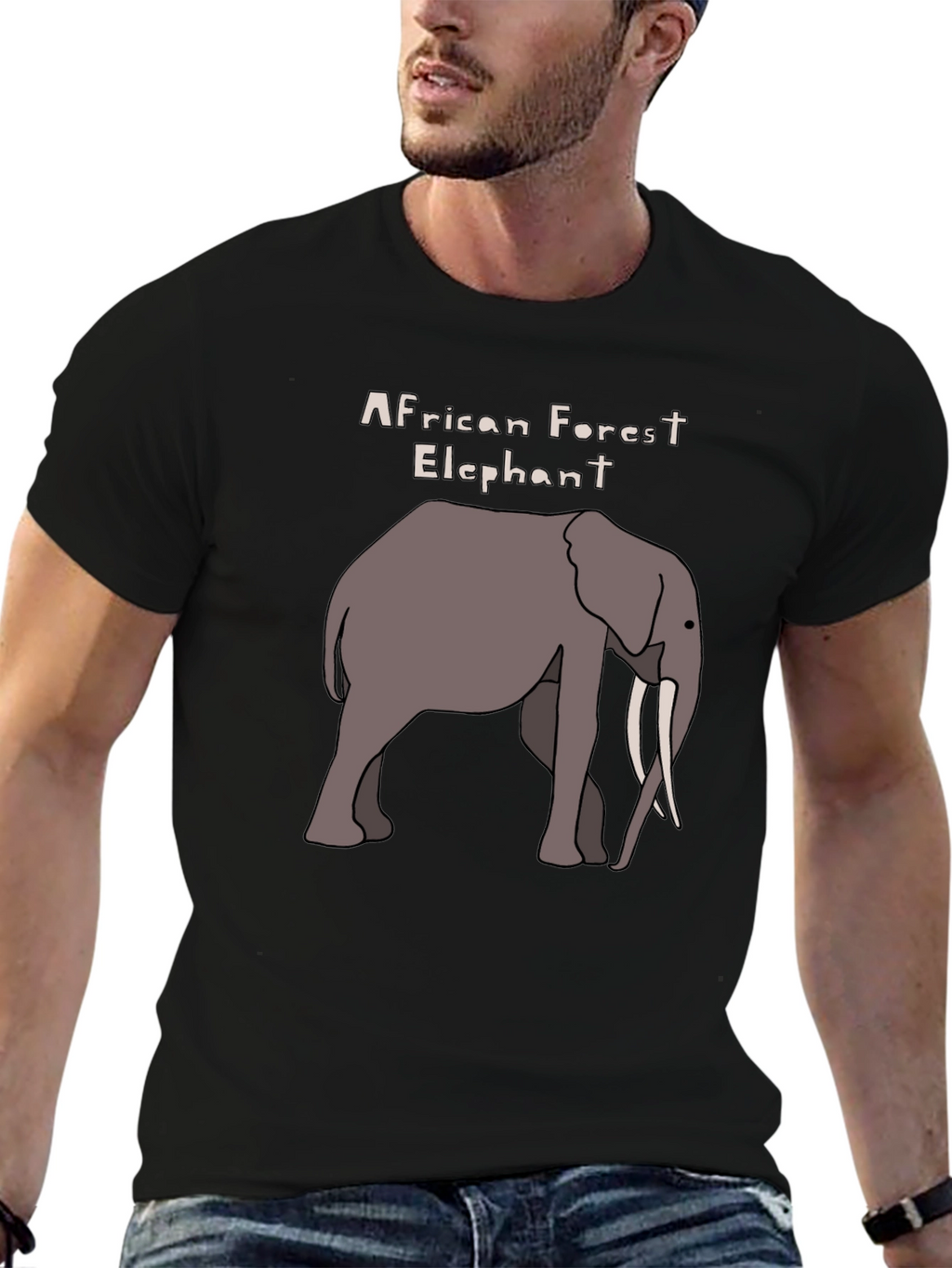 African Forest Elephant Graphic T-Shirt