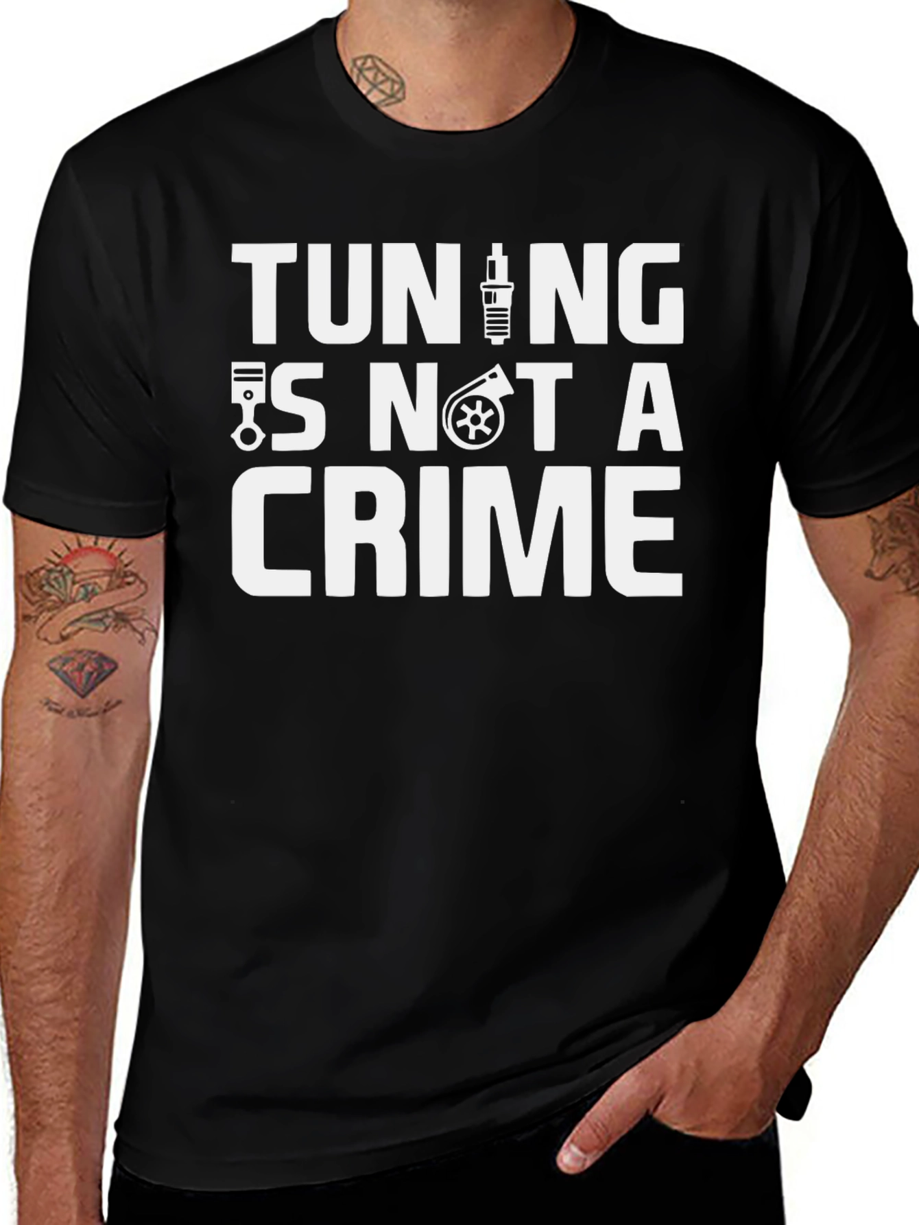 Tuning is Not A Crime Graphic T-Shirt