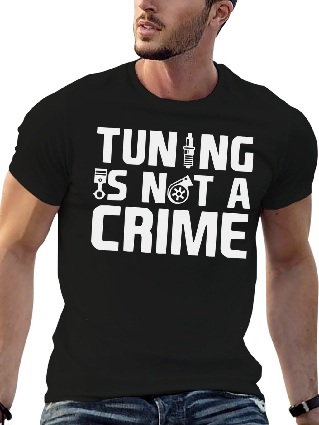 Tuning is Not A Crime Graphic T-Shirt