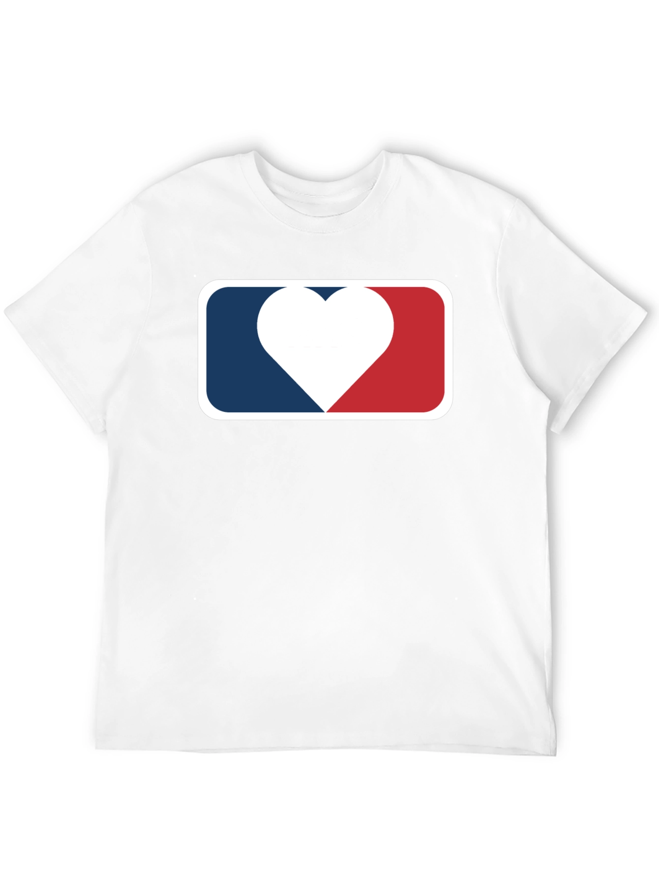 Heart Baseball Logo Black T-Shirt