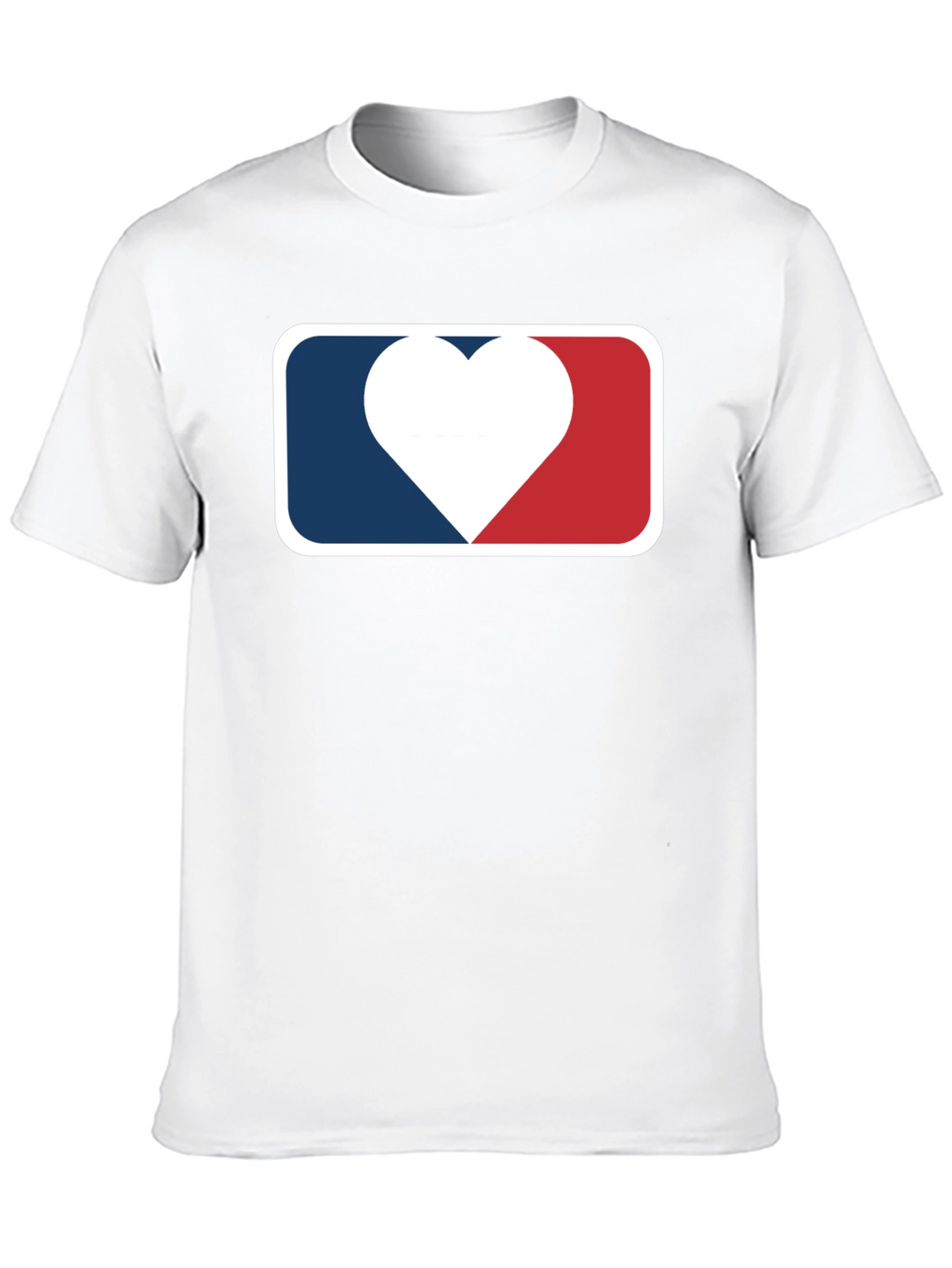 Heart Baseball Logo Black T-Shirt