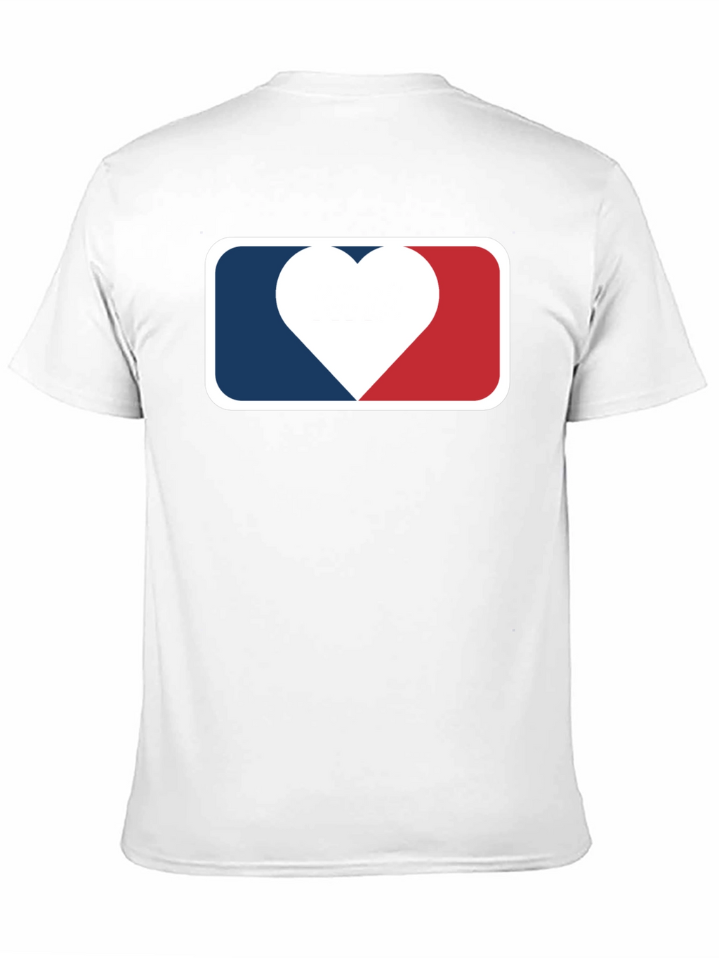 Heart Baseball Logo Black T-Shirt