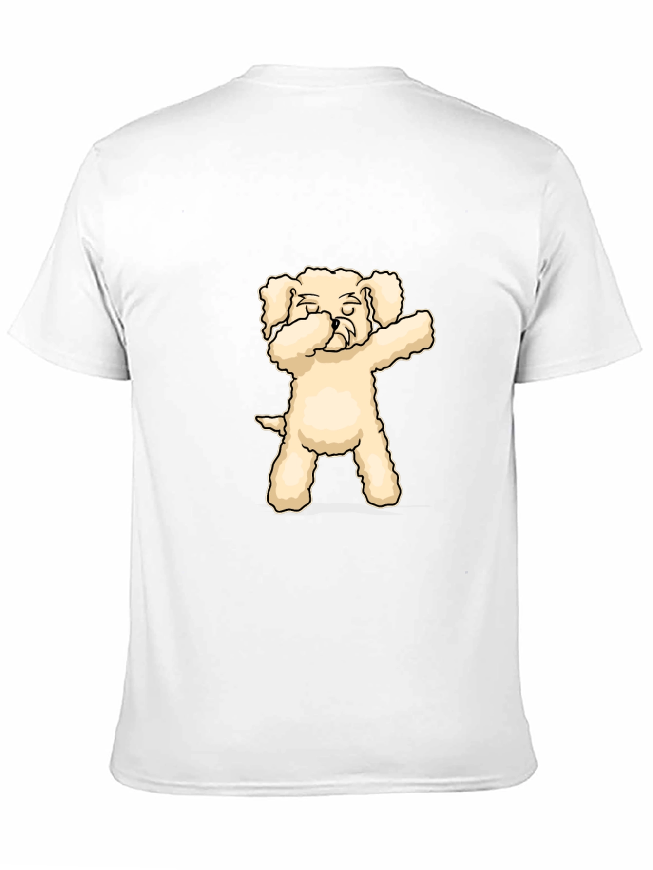 Dabbing Dog Graphic T-Shirt - Black