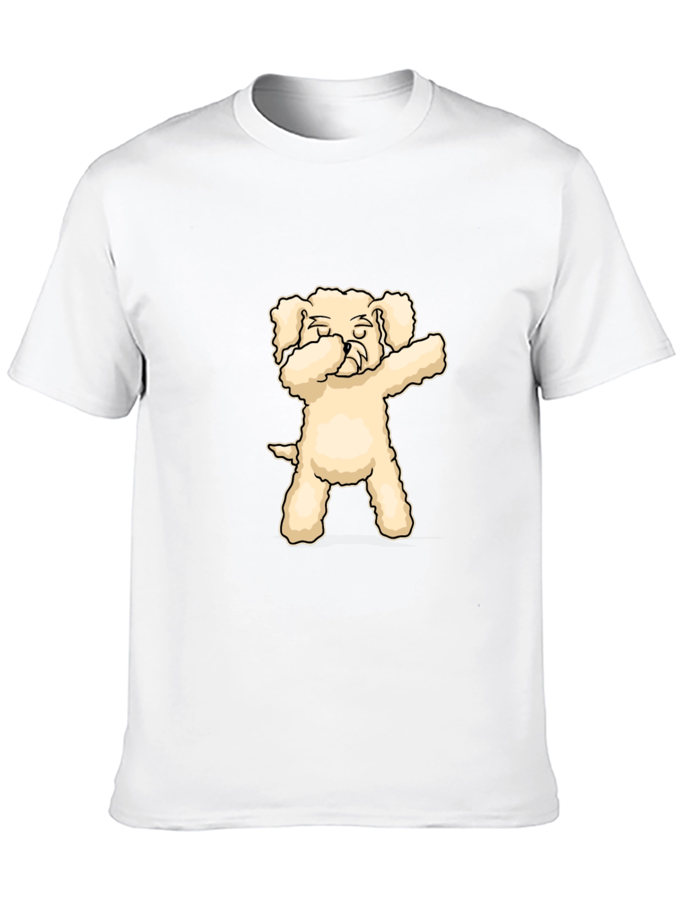 Dabbing Dog Graphic T-Shirt - Black