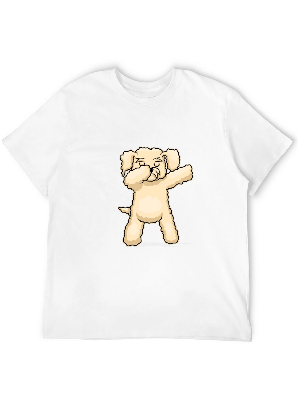 Dabbing Dog Graphic T-Shirt - Black