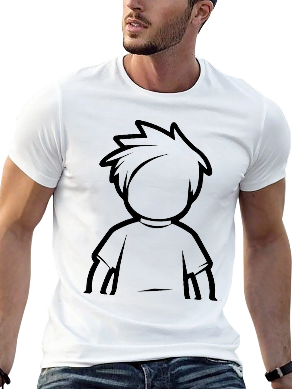 Silhouette Graphic Tee - Unisex Black T-Shirt