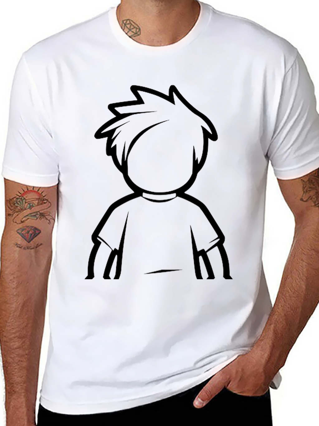 Silhouette Graphic Tee - Unisex Black T-Shirt