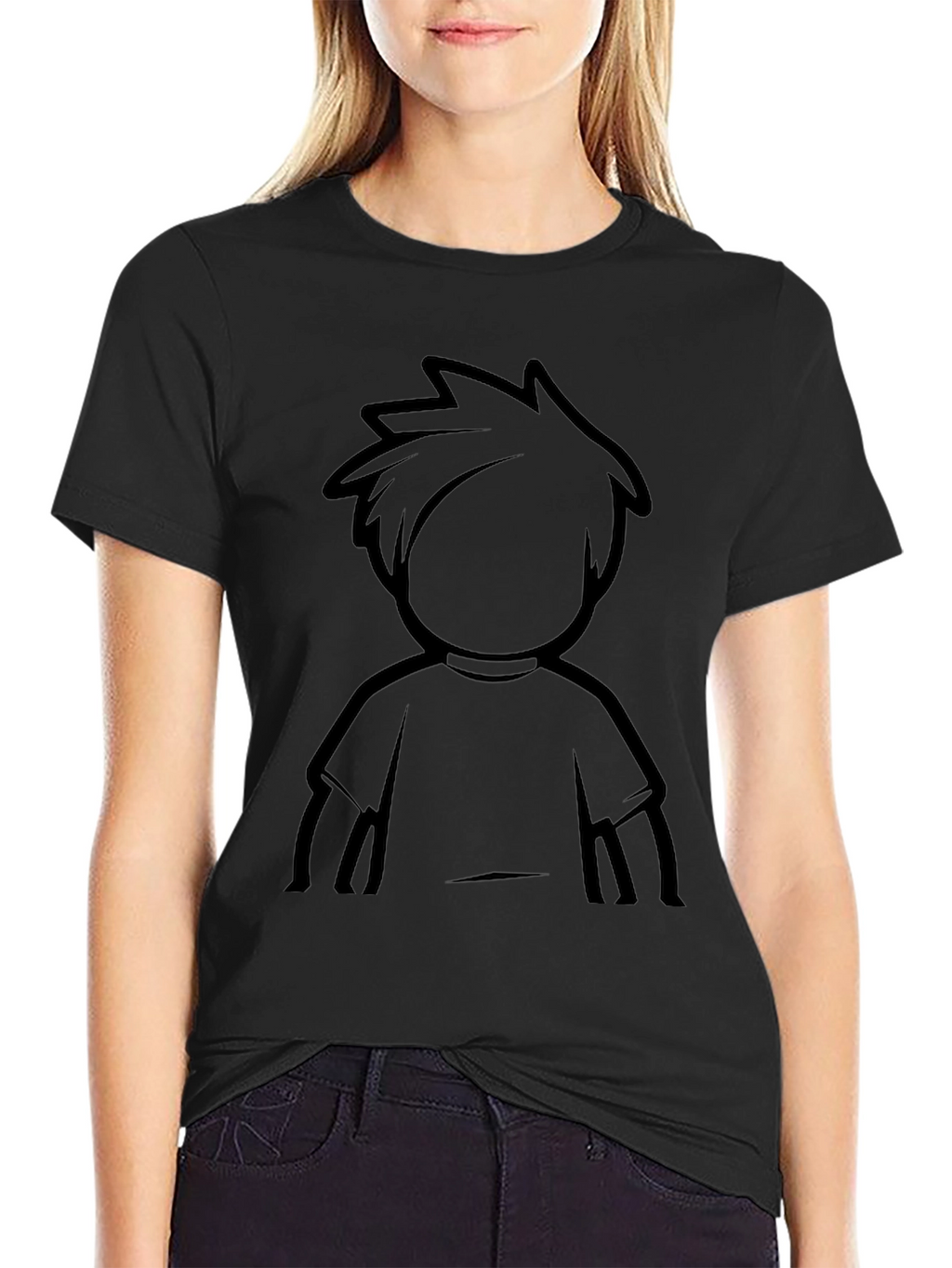 Silhouette Graphic Tee - Unisex Black T-Shirt
