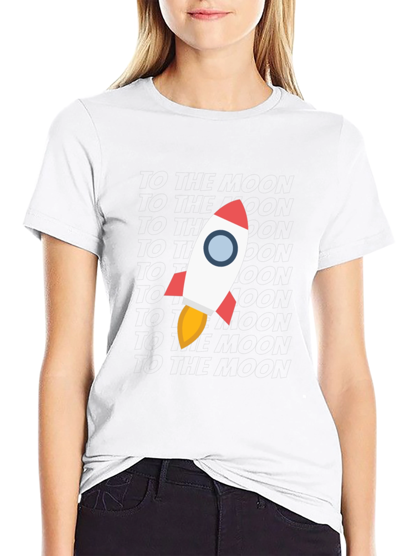 To the Moon Rocket T-Shirt - Crypto Apparel