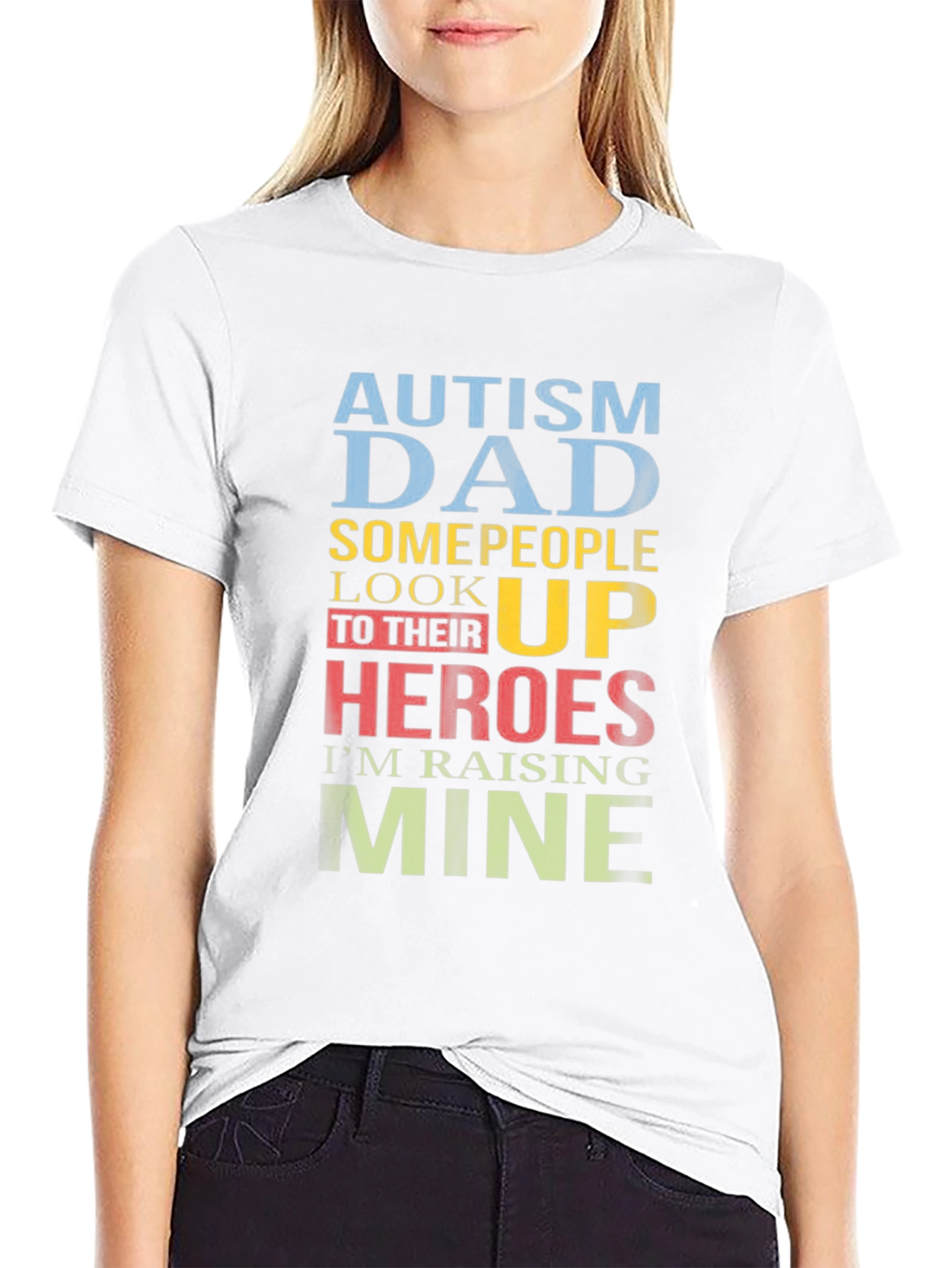 Autism Dad Heroes Graphic T-Shirt