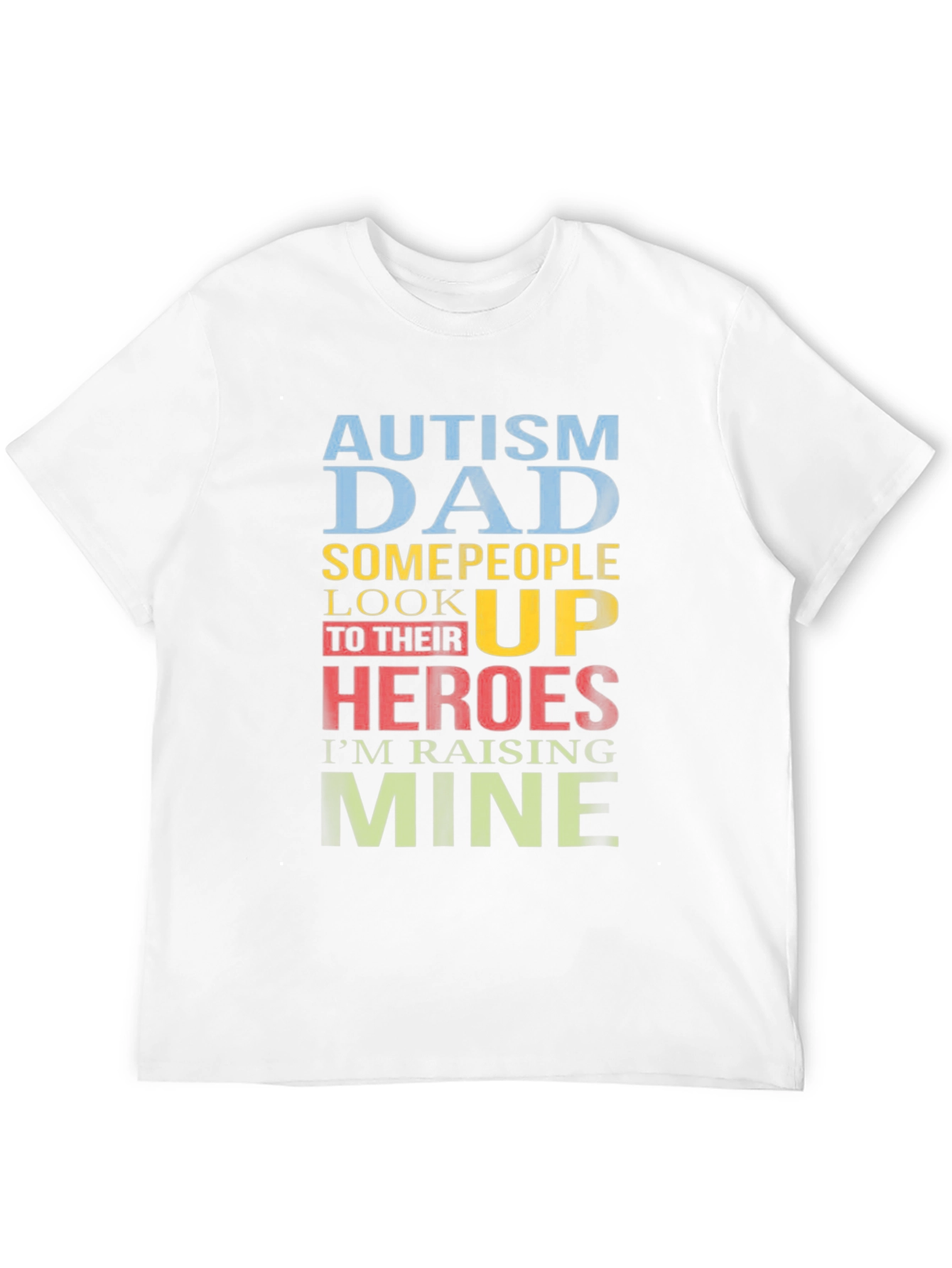Autism Dad Heroes Graphic T-Shirt