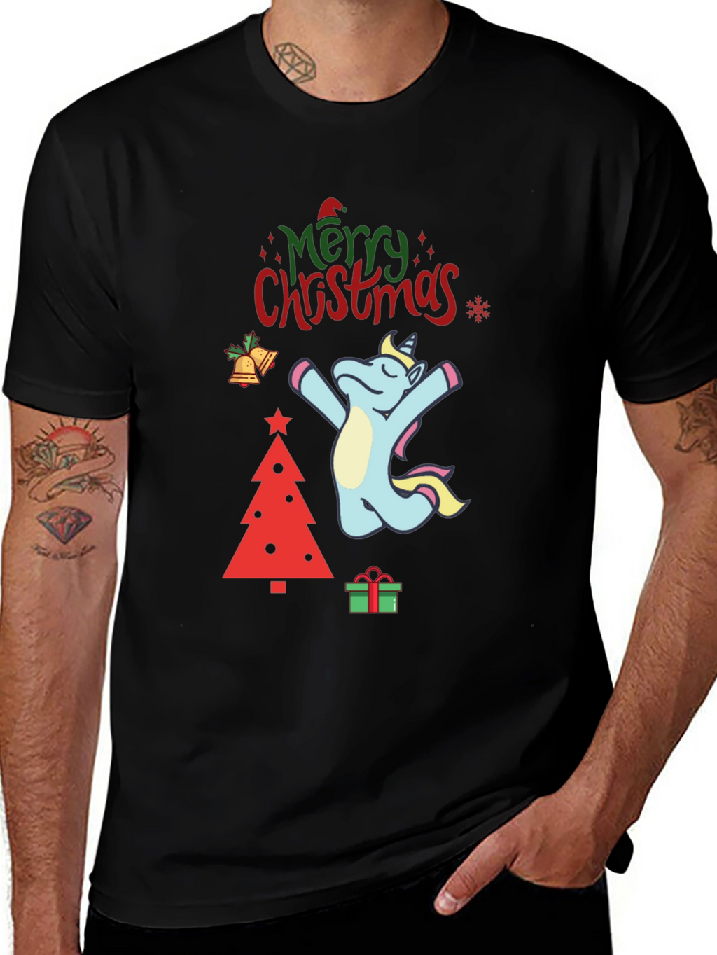 Unicorn Christmas Graphic Tee